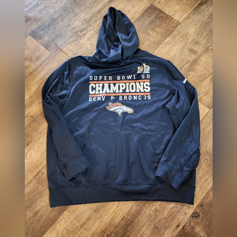 Denver Broncos Superbowl Champion Blue Hoodie